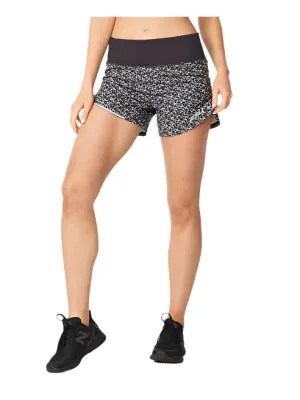 2XU Aero 4 Inch Women's Running Shorts (Micro Check/White)