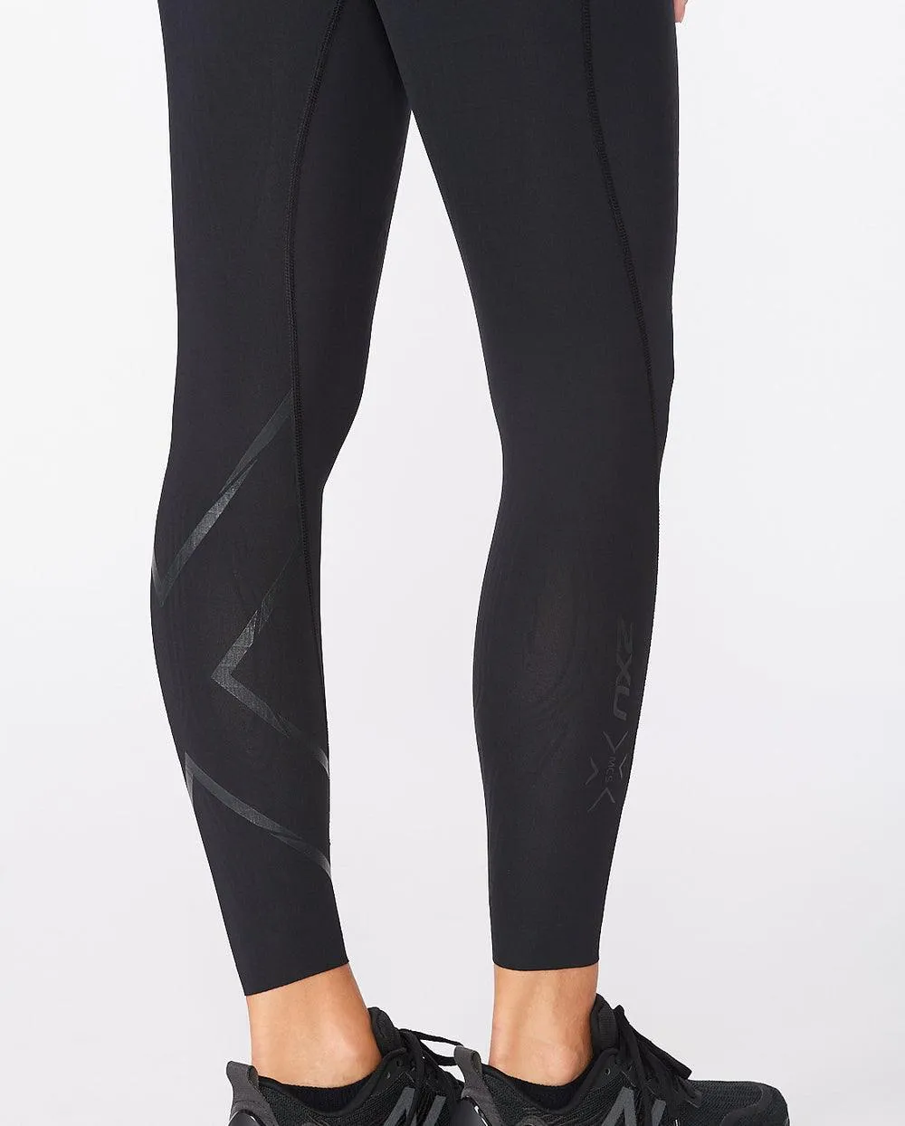 2XU Force Mid-Rise Women's Compression Tights (Black/Nero)