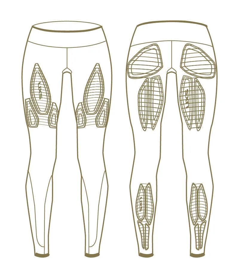 2XU Force Mid-Rise Women's Compression Tights (Black/Nero)