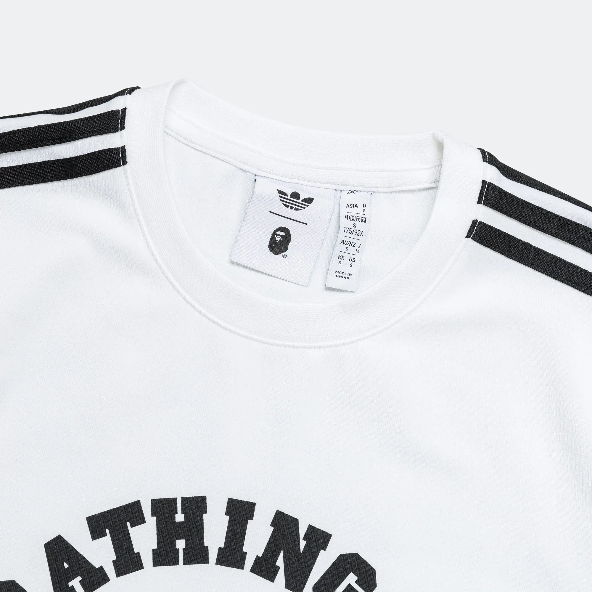 3 Stripes Tee x BAPE - White