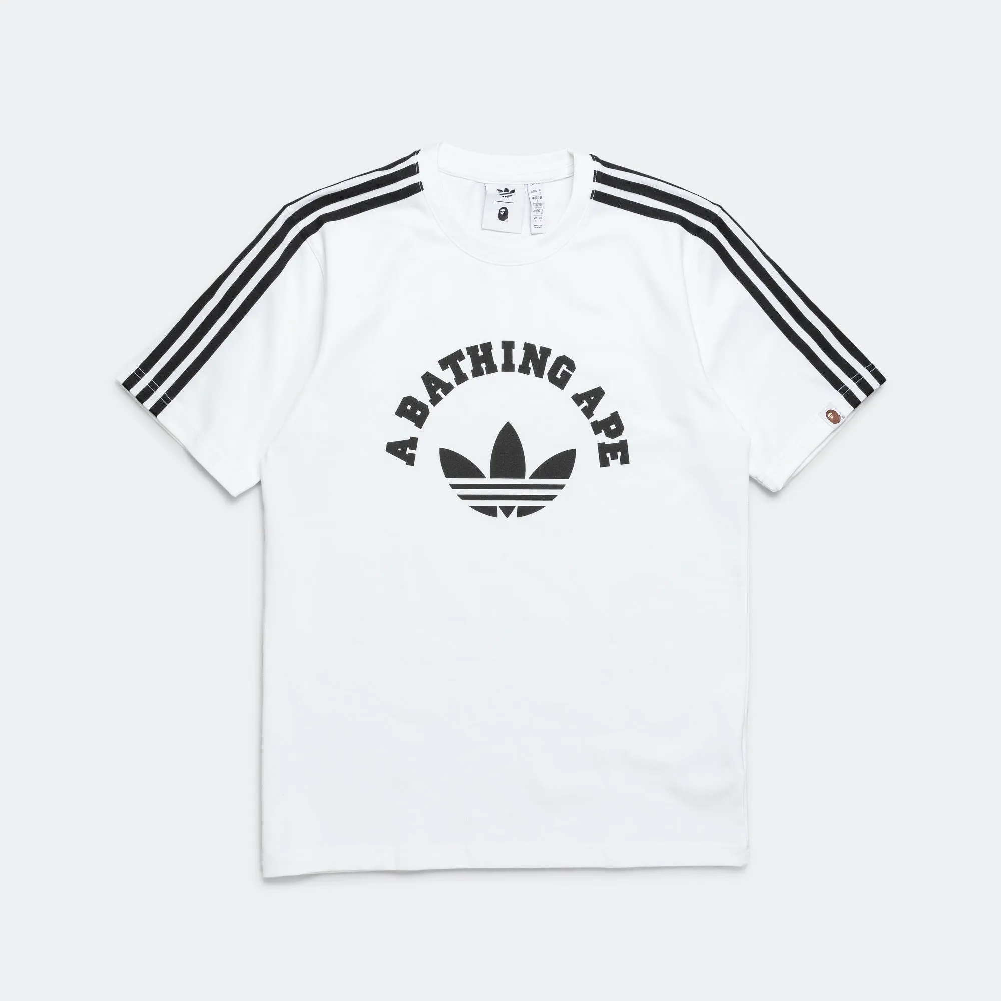 3 Stripes Tee x BAPE - White