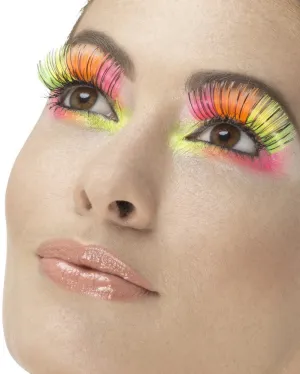 80s Neon Multicolour Eyelashes