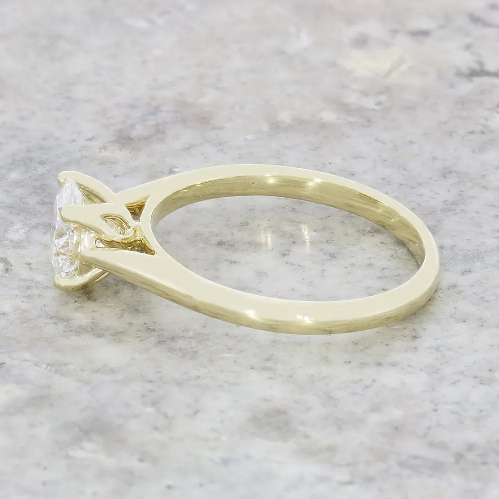 9ct Gold 1.00ct Brilliant Cut Lab Grown Diamond Solitaire Ring D VS 2