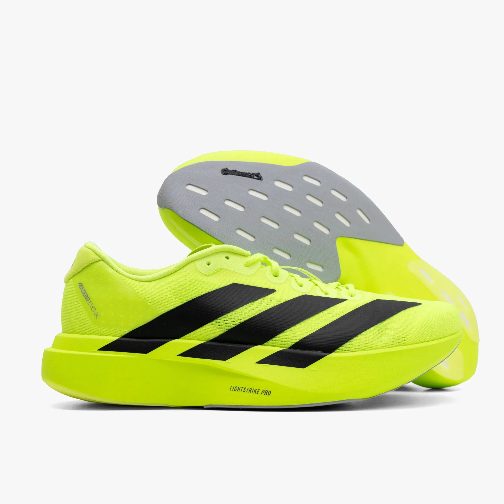 adidas Adizero EVO SL Lucid Lemon / Core Black - Metallic Silver