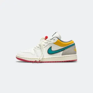 Air Jordan 1 Retro Low PRM - Sail/Brave Blue-Cashmere