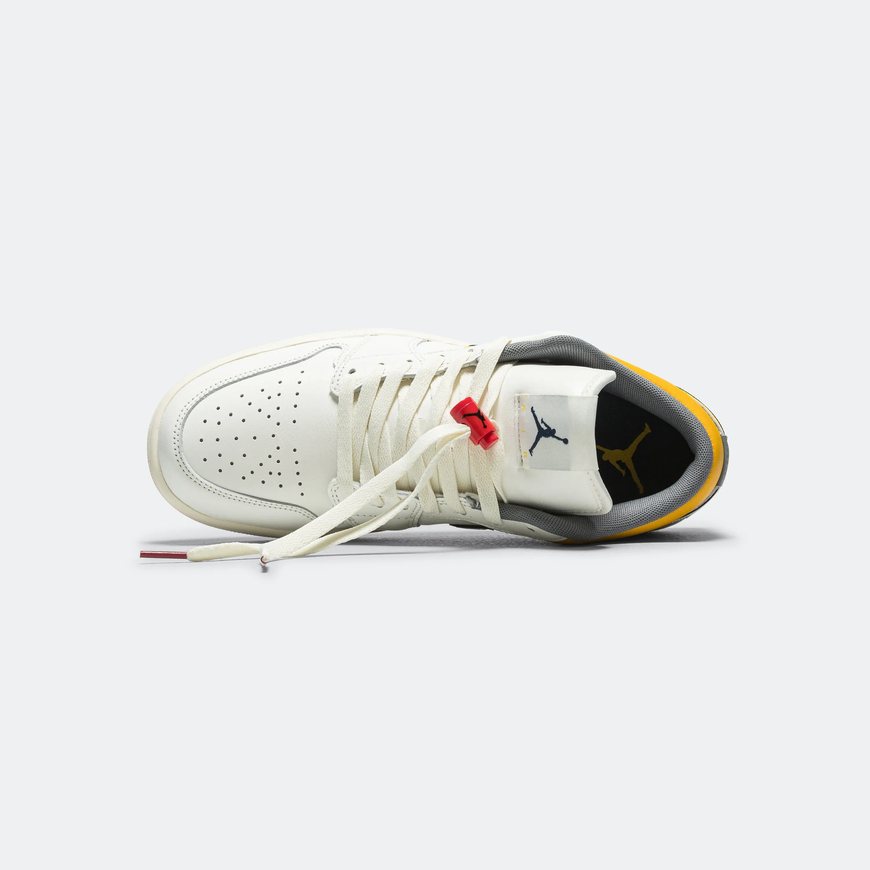 Air Jordan 1 Retro Low PRM - Sail/Brave Blue-Cashmere