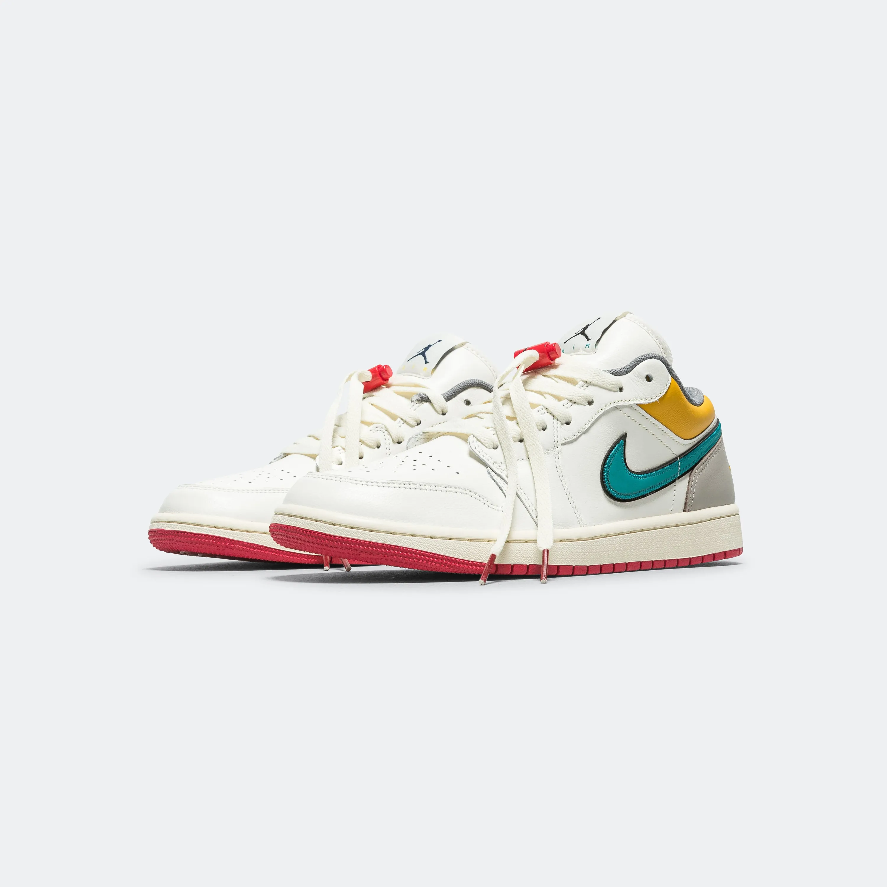 Air Jordan 1 Retro Low PRM - Sail/Brave Blue-Cashmere