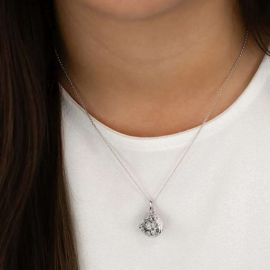 Angel Whisperer Soundball Wing Necklace ERN-ER23-20-XS