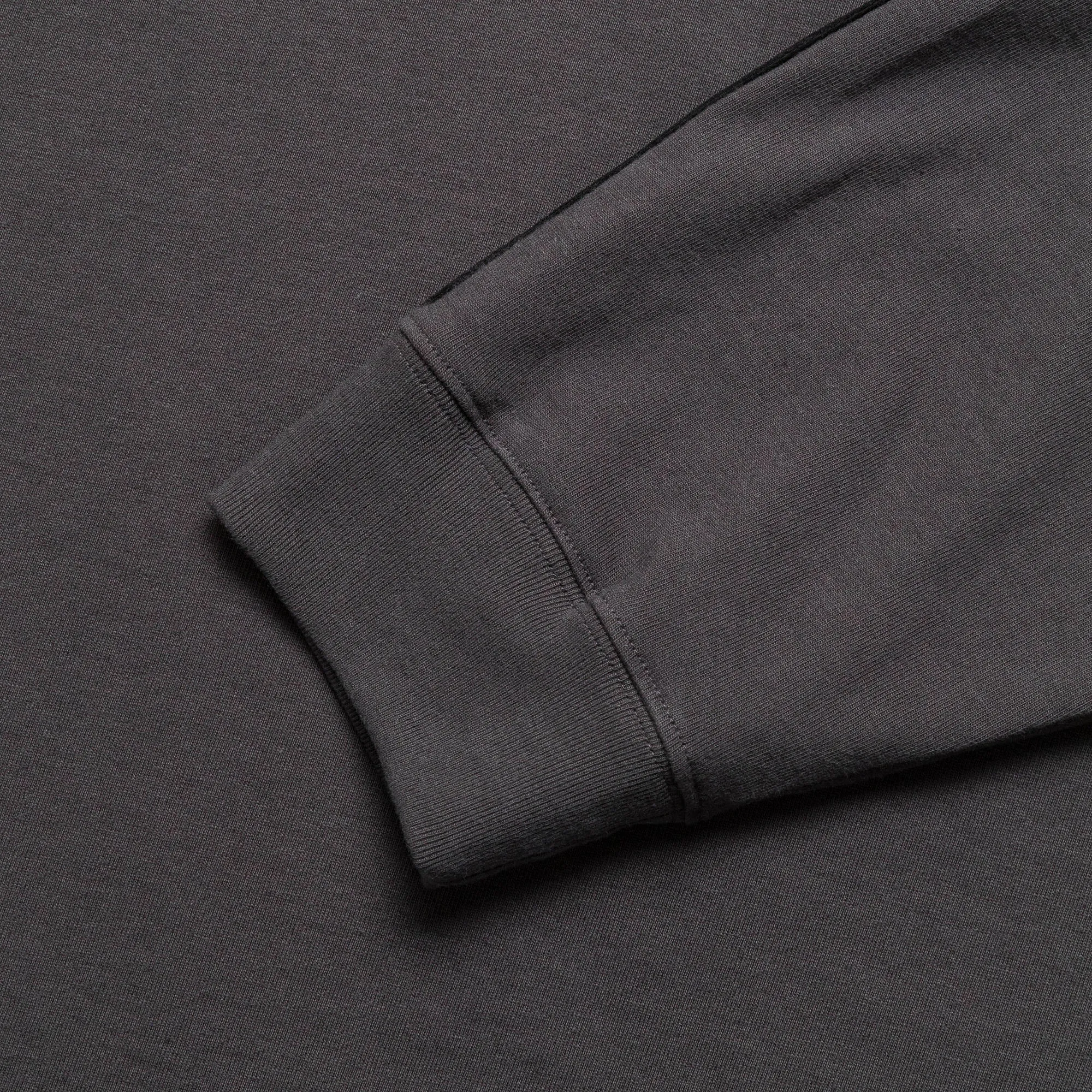 Applique Oversized Crew Neck - Washed Black Soft Roots Jersey