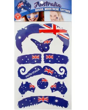 Australian Tattoos Pack of 8