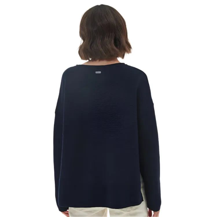 Barbour Ladies Marine Knitted Jumper - Navy