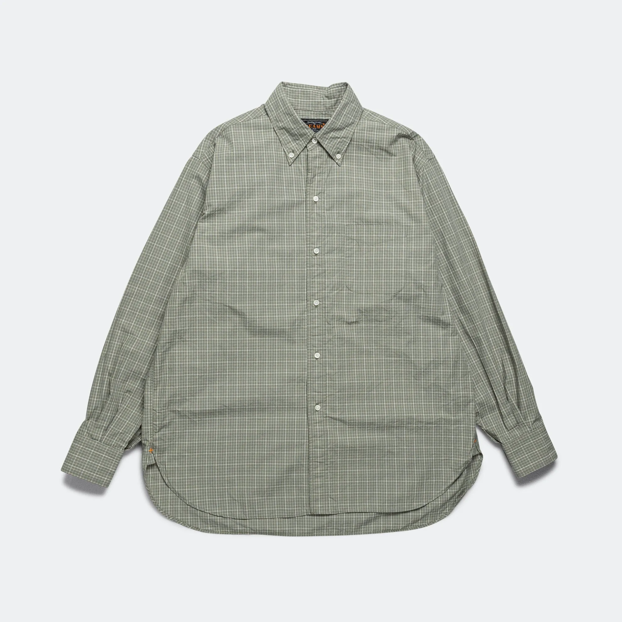 B.D. Classic-fit Typewriter Plaid Shirt - Green