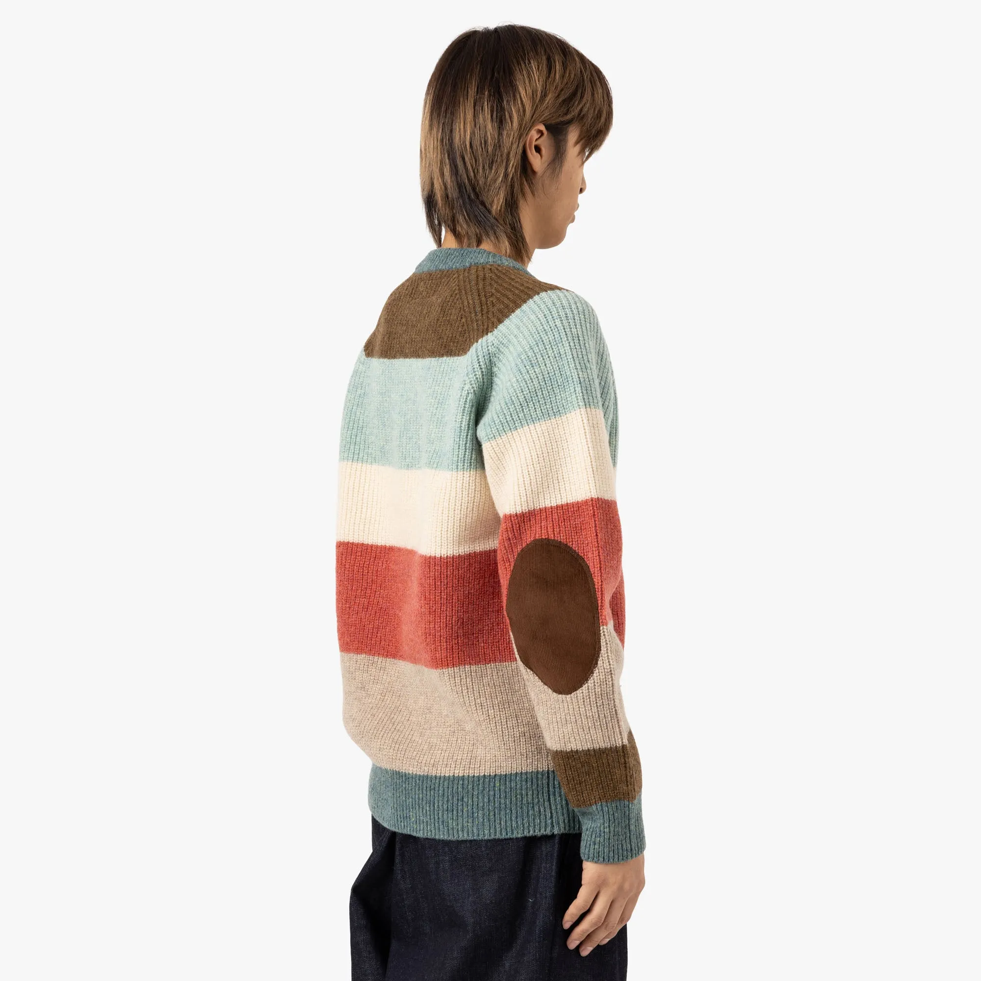 BEAMS PLUS Crew / Multi-Stripe 5G
