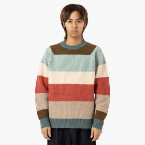 BEAMS PLUS Crew / Multi-Stripe 5G
