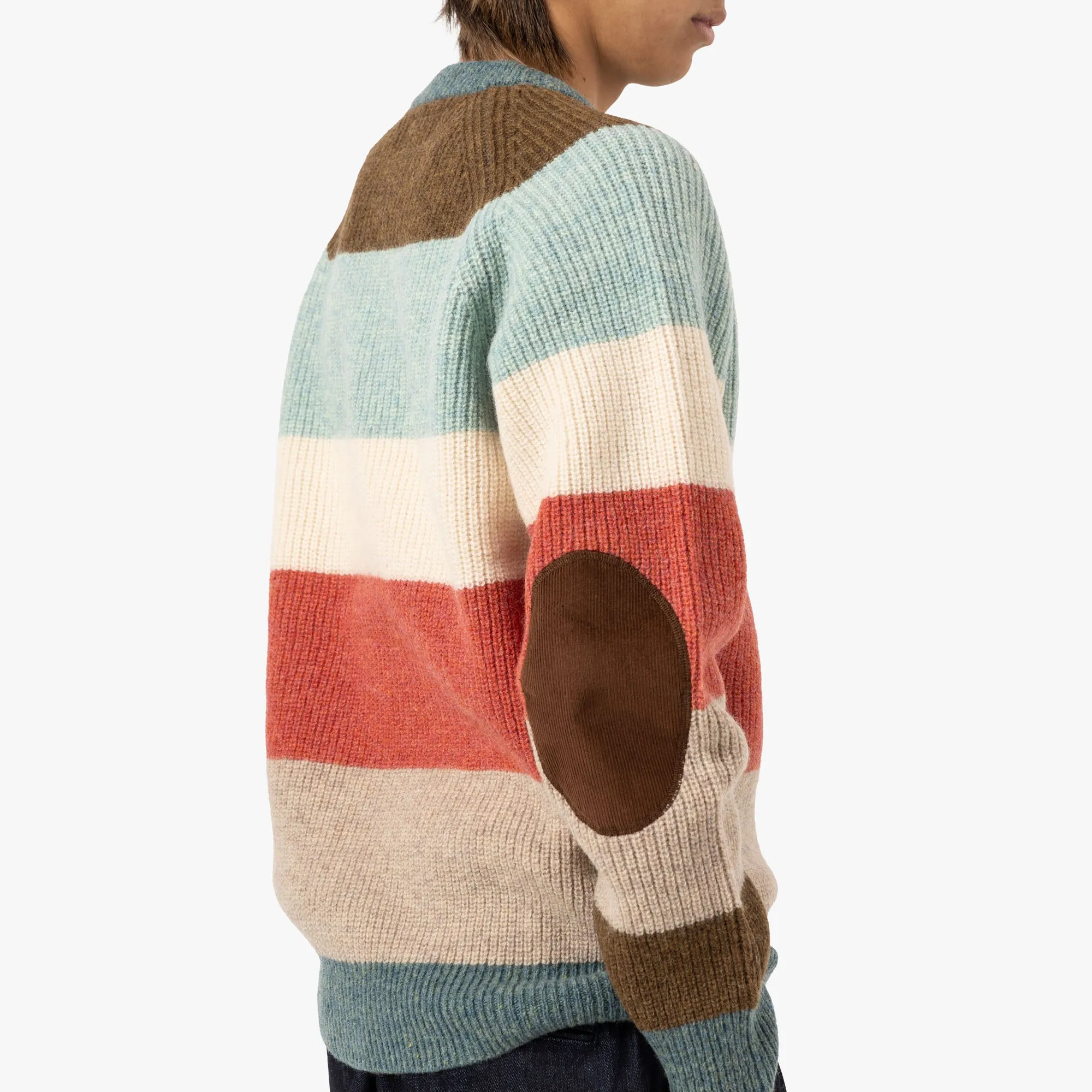 BEAMS PLUS Crew / Multi-Stripe 5G