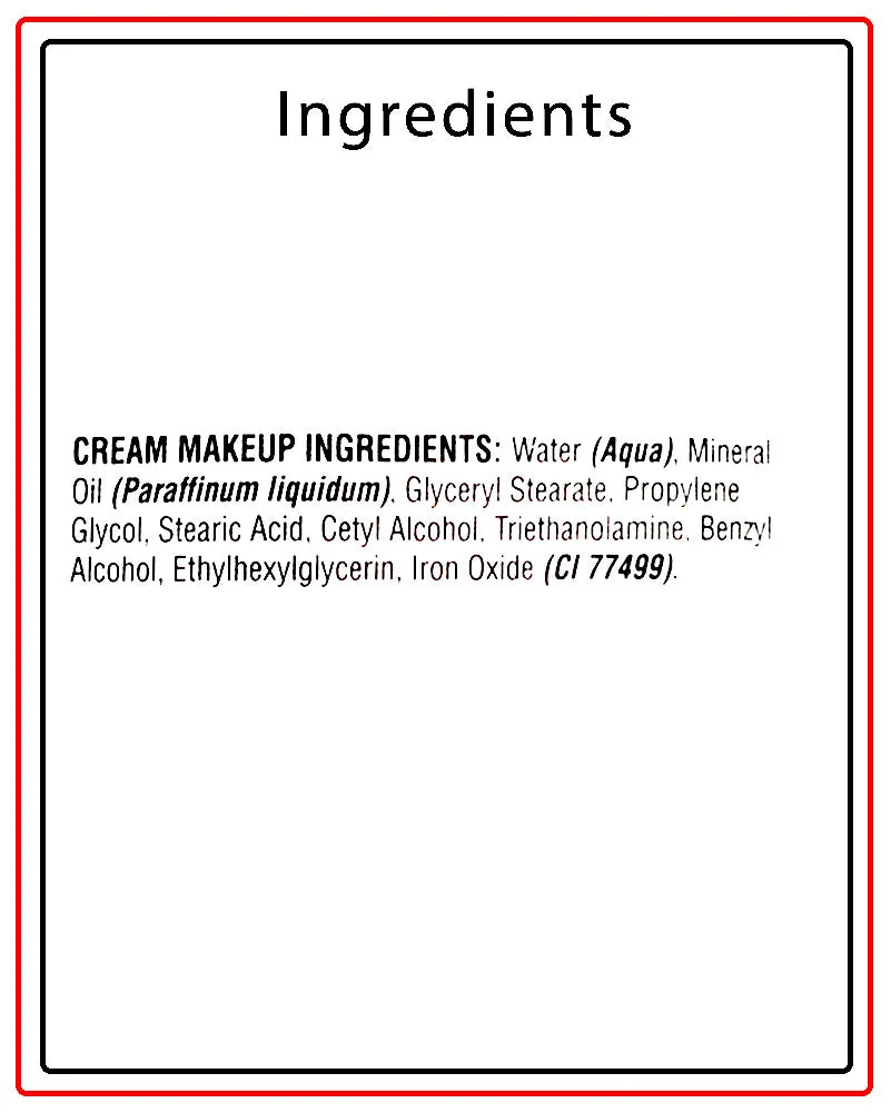 Black Cream Makeup
