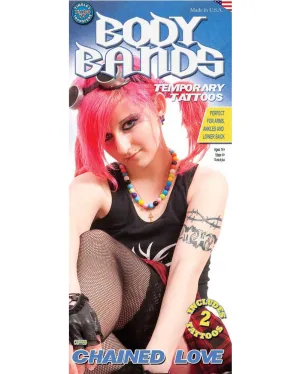 Body Bands Chained Love Temporary Tattoos