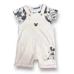 Boys Disney Baby Size 24 Months Blue/Beige 2-Pc Shirt & Overalls