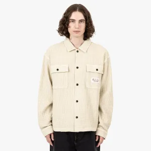 Brain Dead Waffle Button Front Shirt / Tan