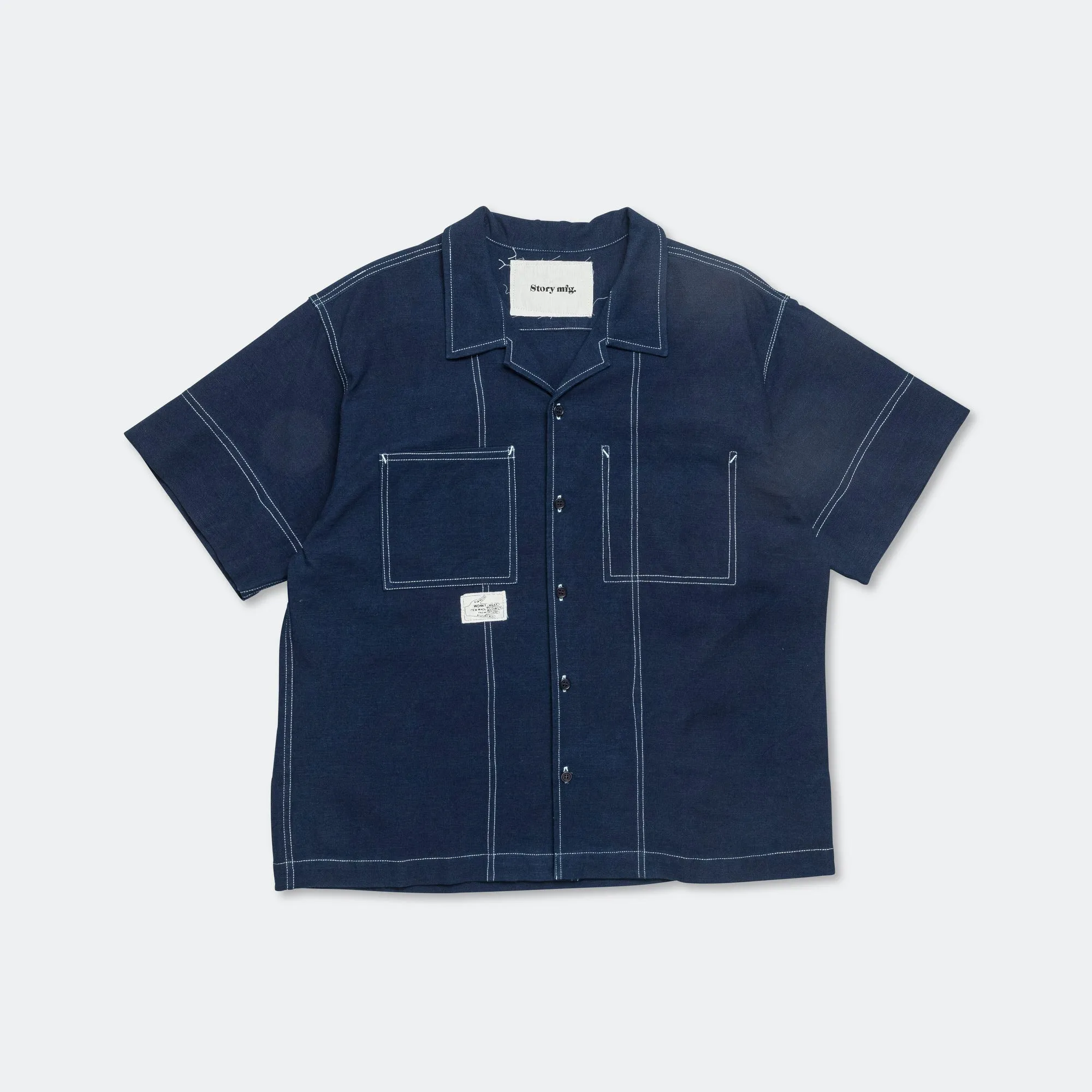Brake Shirt - Indigo Wonky-Wear