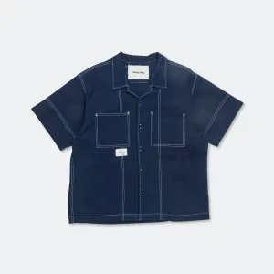 Brake Shirt - Indigo Wonky-Wear