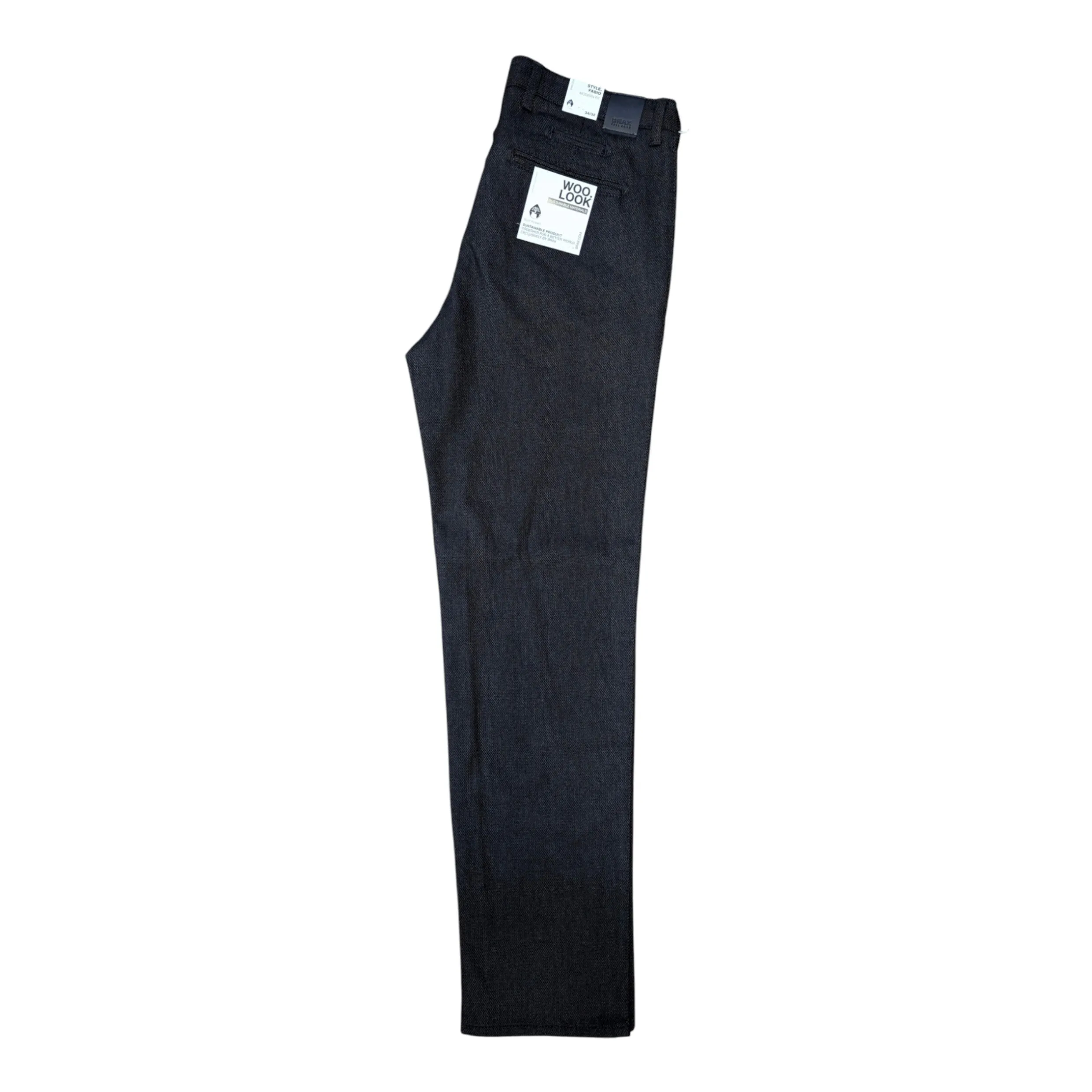 Brax Fabio Wool Look Modern Fit Chinos 85-1858 - Navy