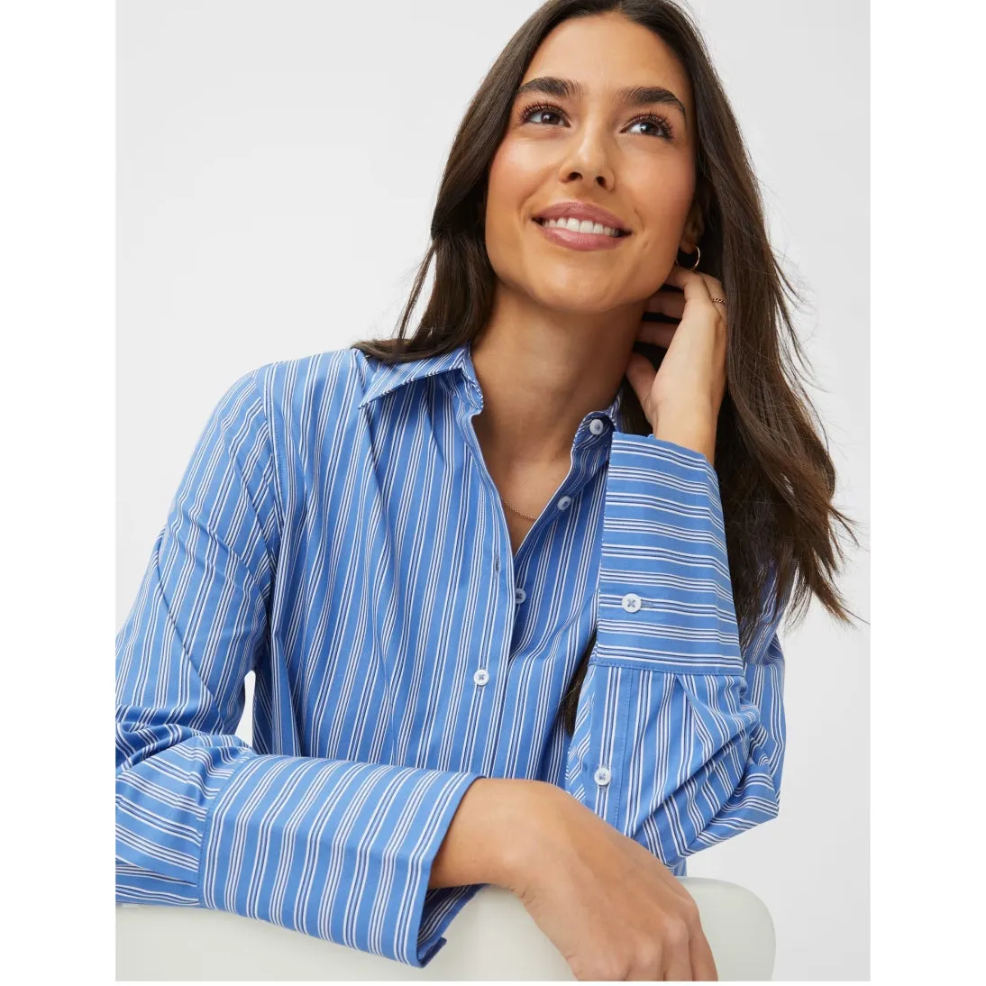 Brax Viki Oversized Blouse 45-5938 Blue Dusk
