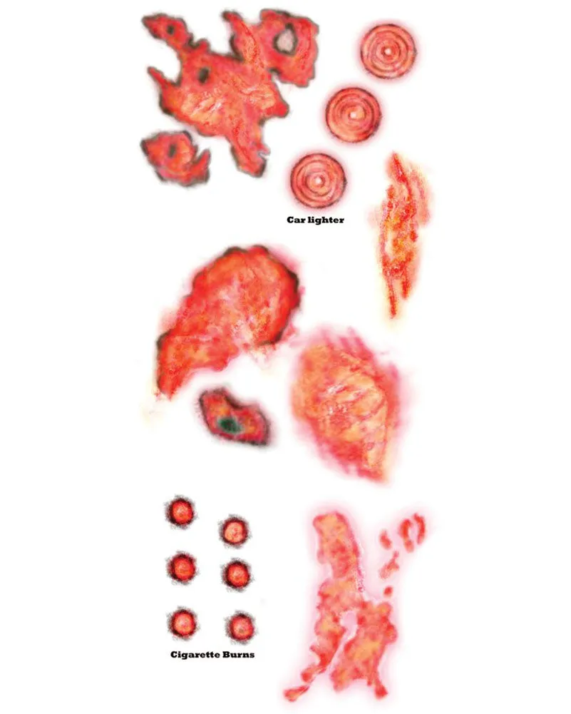 Burned Alive FX Temporary Tattoo