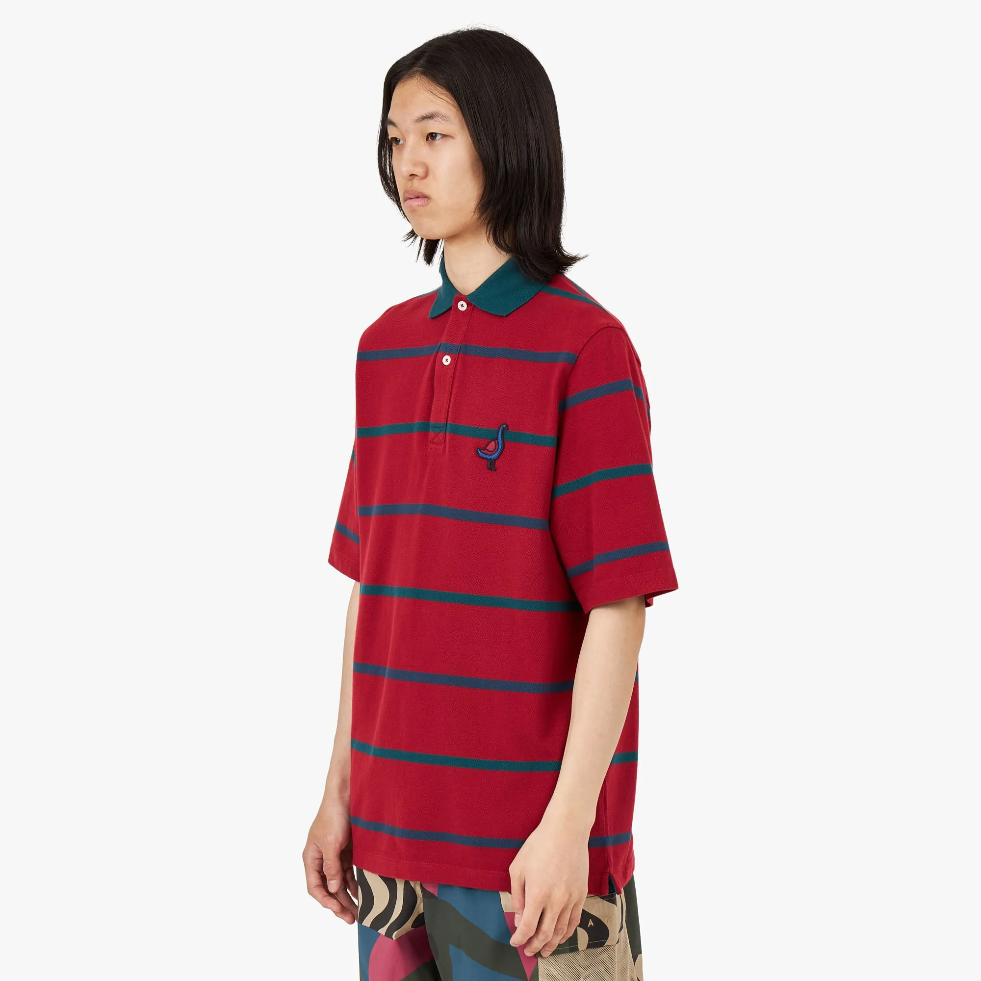 by Parra Fancy Goose Polo Shirt / Red