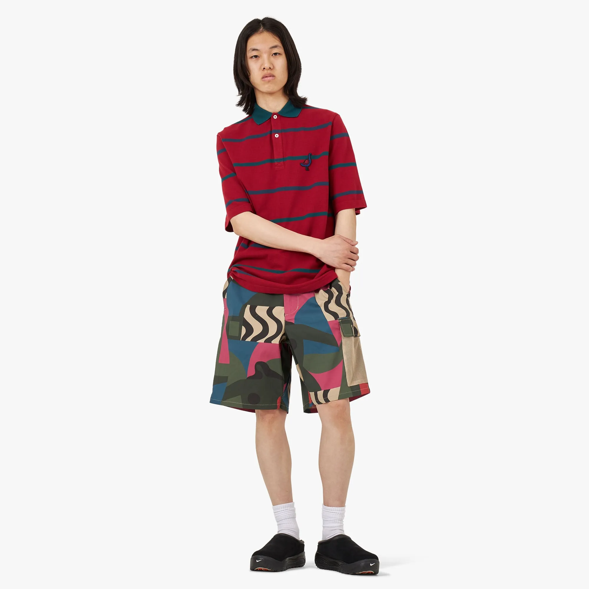 by Parra Fancy Goose Polo Shirt / Red