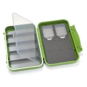 C&F Design 2-Row Waterproof Tube Fly Case With 5 Compartments - Medium - Olive