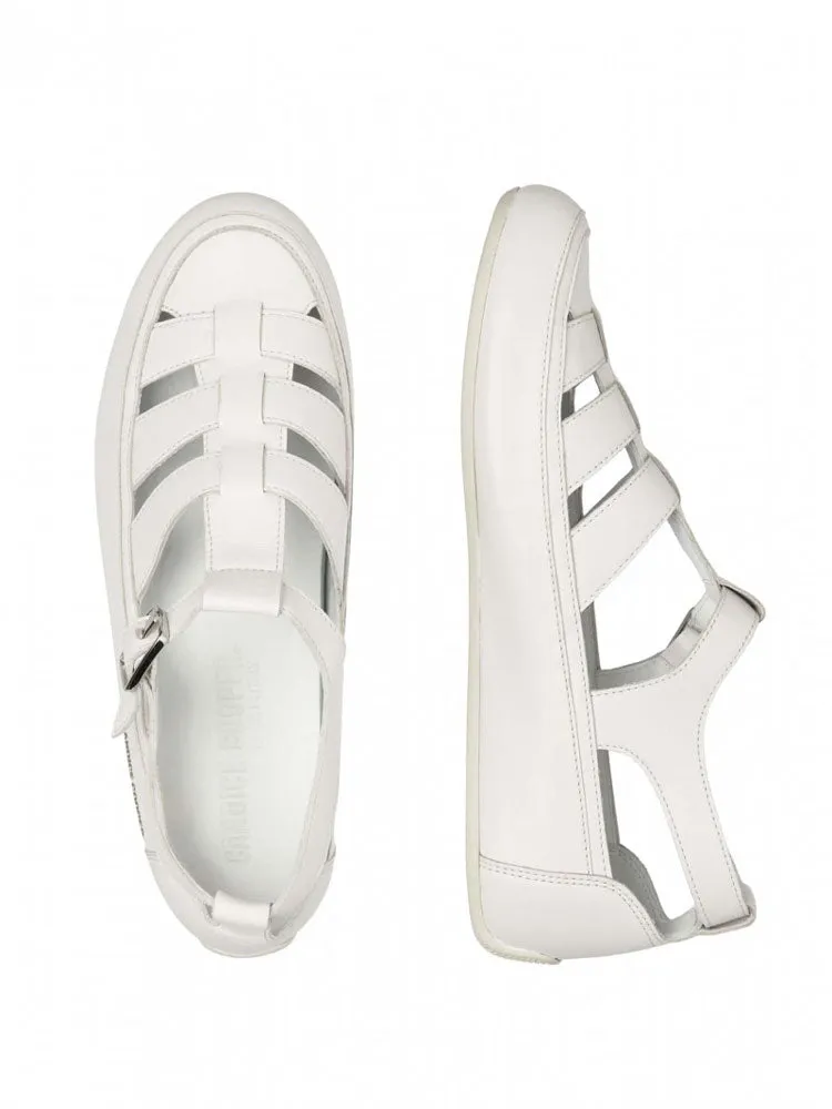 Candice Cooper Rock T-Bar Sandals White