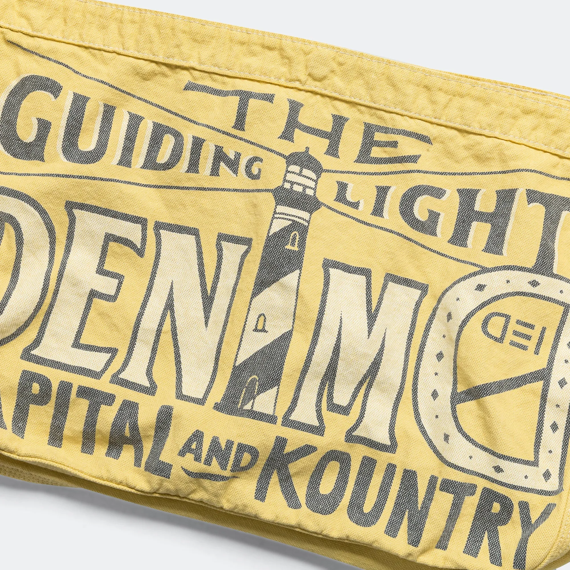 Canvas News Patper Bag GUIDING LIGHT - Light Yellow