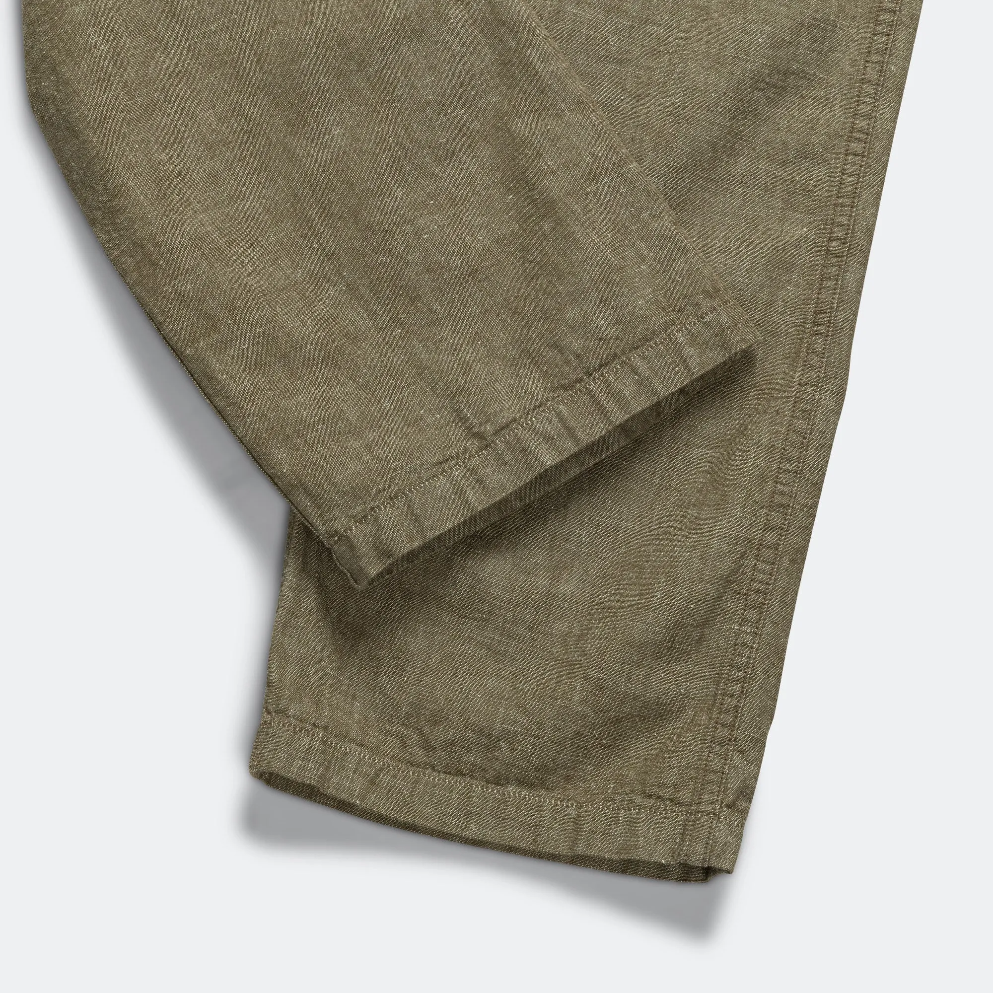 Chambray Fatigue Pants - Dusty Olive