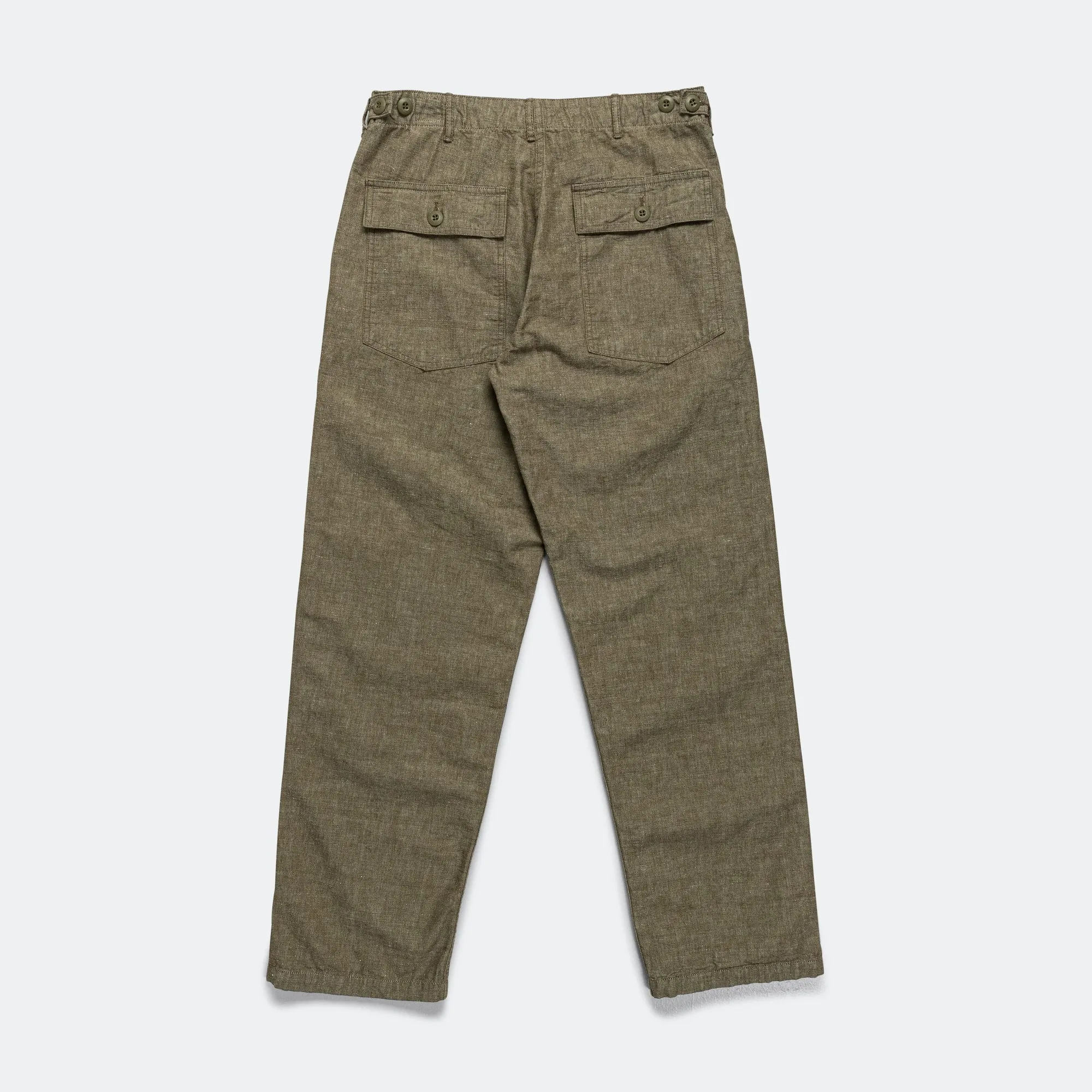 Chambray Fatigue Pants - Dusty Olive
