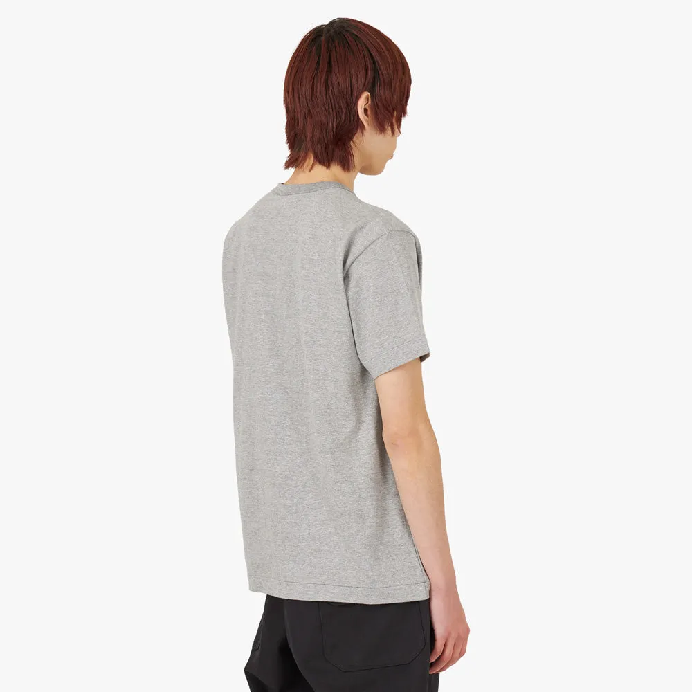 COMME des GARÇONS PLAY Double Black Heart T-shirt / Grey