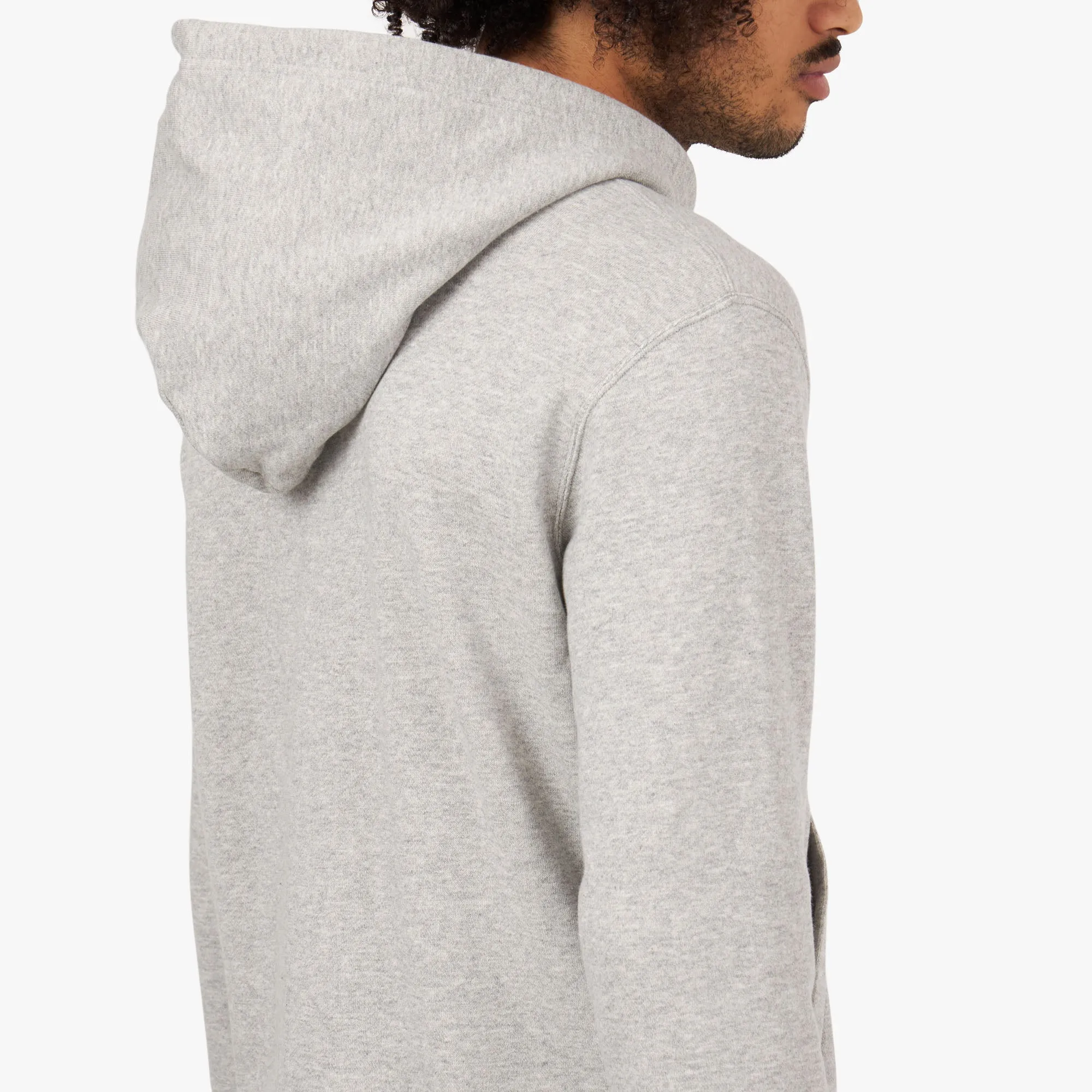 COMME des GARÇONS PLAY Red Heart Pullover Hoodie / Grey