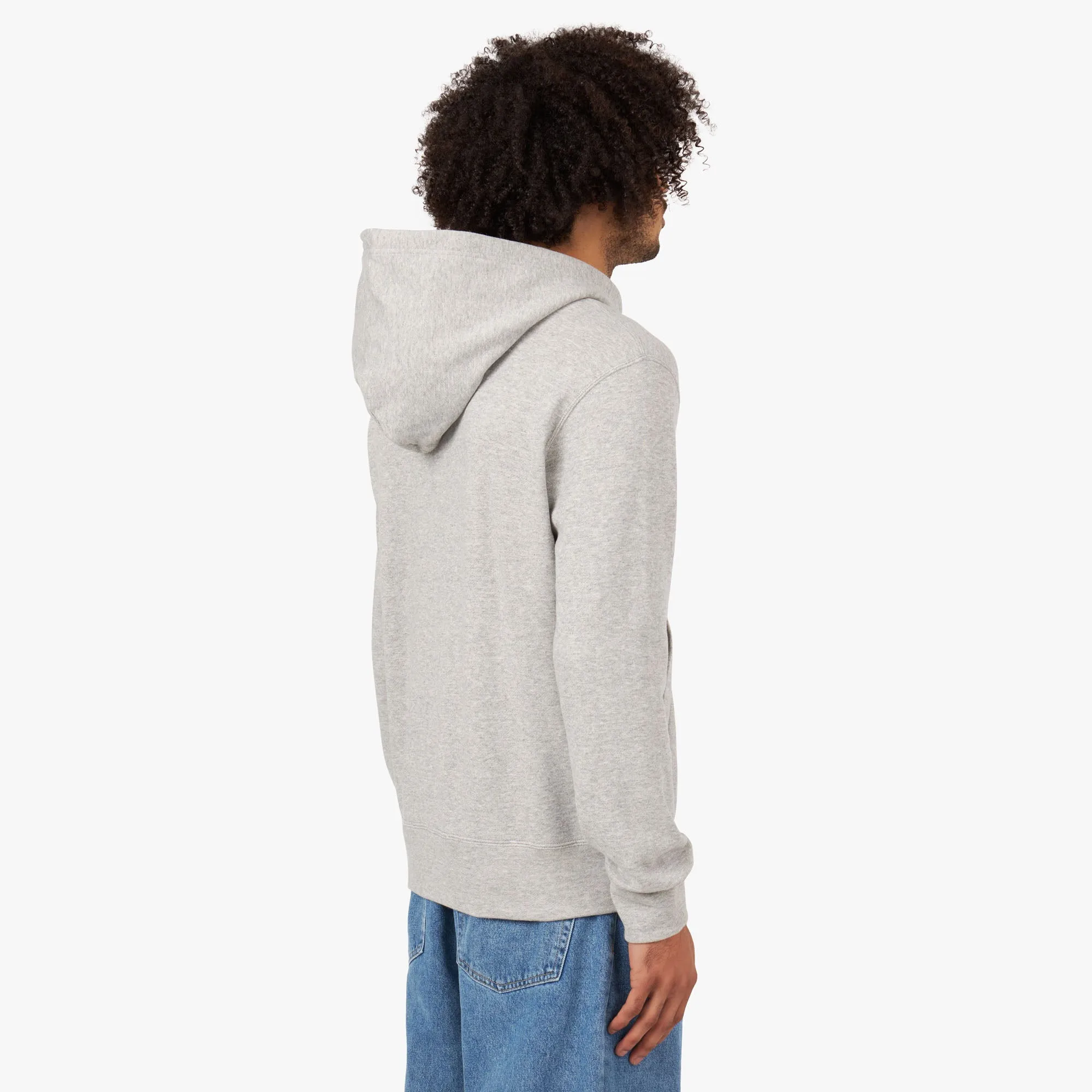 COMME des GARÇONS PLAY Red Heart Pullover Hoodie / Grey