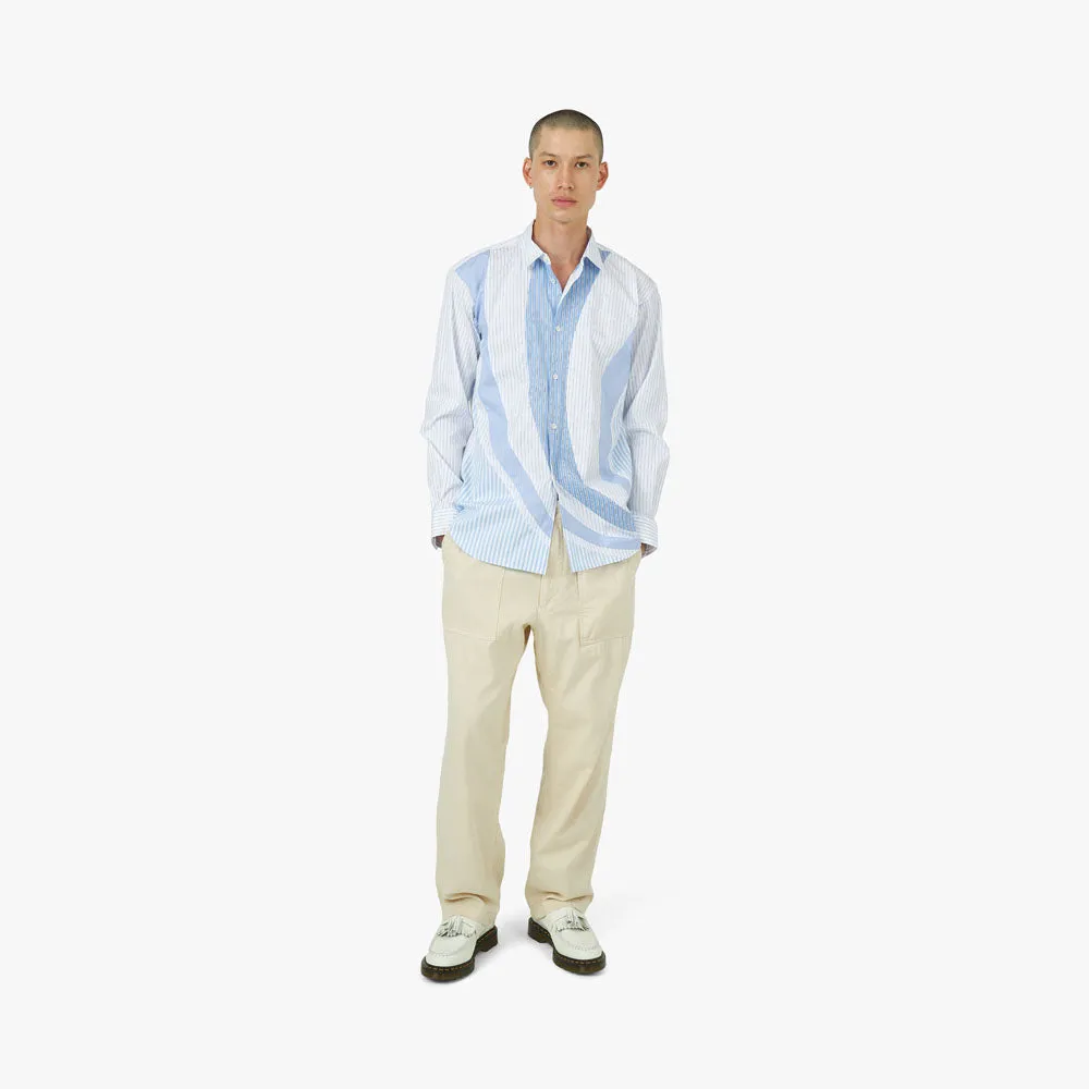 COMME des GARÇONS SHIRT Poplin Stripe Shirt Blue / Multi