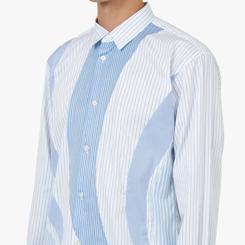 COMME des GARÇONS SHIRT Poplin Stripe Shirt Blue / Multi