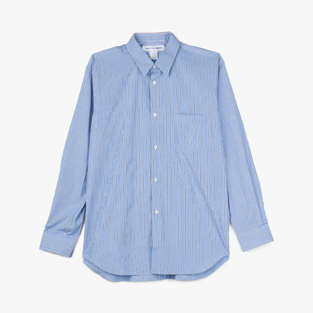 COMME des GARÇONS SHIRT Yarn Dyed Stripe Poplin Shirt / Stripe 114