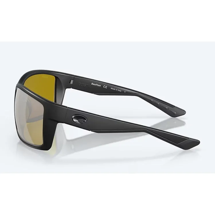 Costa Del Mar Reefton Sunglasses - Blackout Frame - Sunrise Silver Mirror 580P Lens