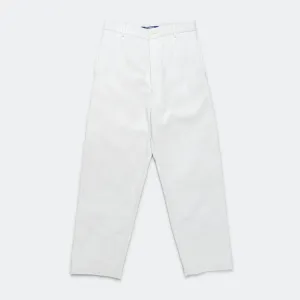 Cotton Denim Foil Pant - Off White