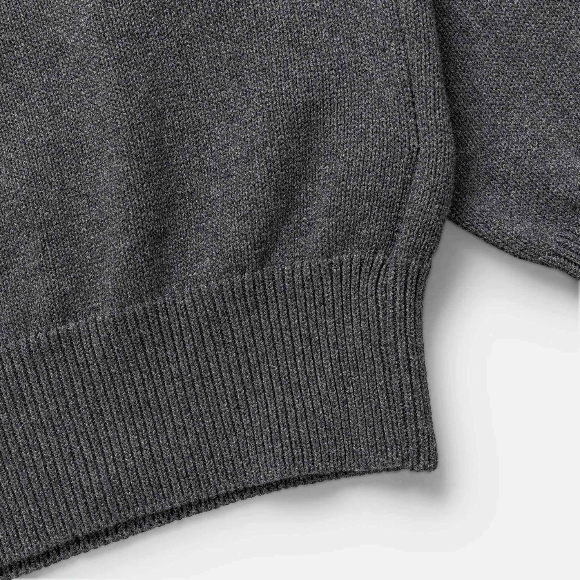 Cross Over Crew - Dry Cotton Charcoal