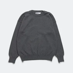 Cross Over Crew - Dry Cotton Charcoal