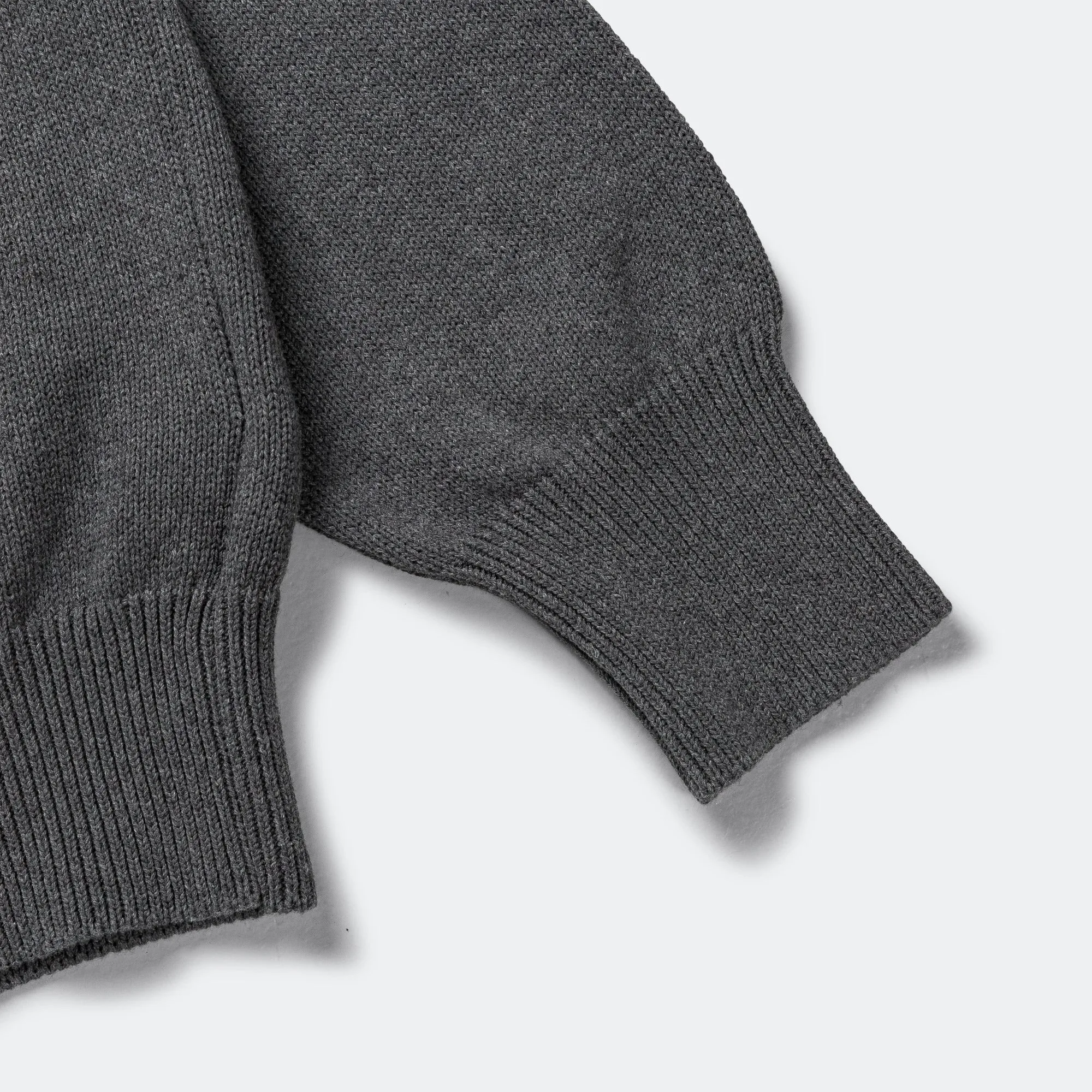 Cross Over Crew - Dry Cotton Charcoal