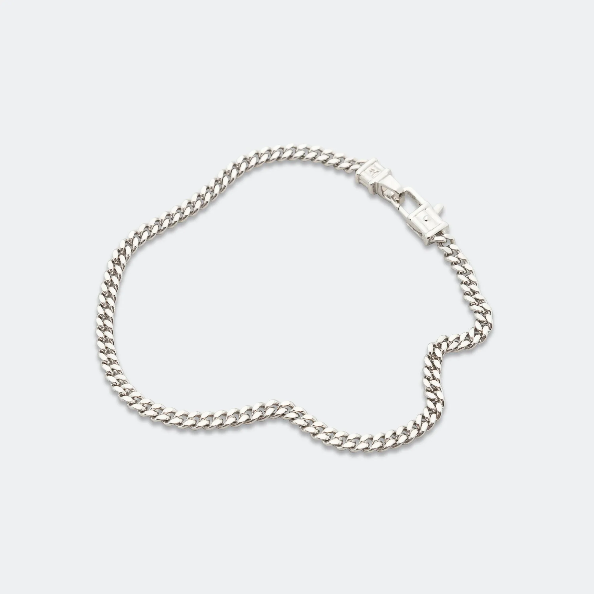 Curb Bracelet M - 925 Silver