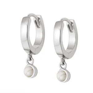 Daisy London HOWLITE HEALING HUGGIE HOOPS HE3006_SLV