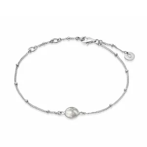 Daisy London HOWLITE HEALING STONE BOBBLE BRACELET  HBR1006_SLV