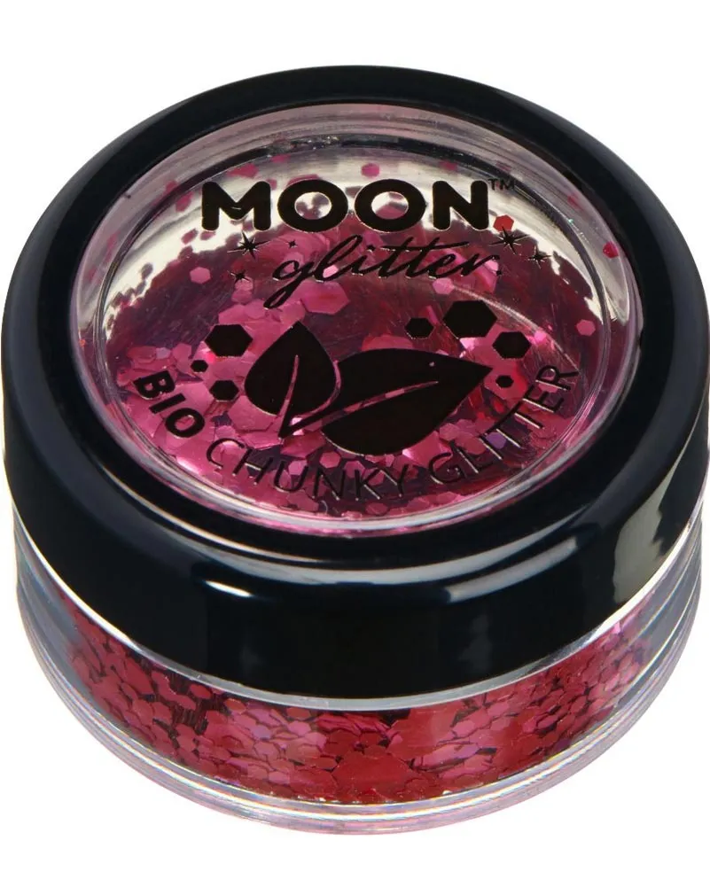 Dark Rose Chunky Biodegradable Body Glitter 3g